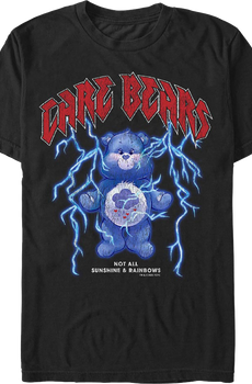 Black Not All Sunshine & Rainbows Care Bears T-Shirt