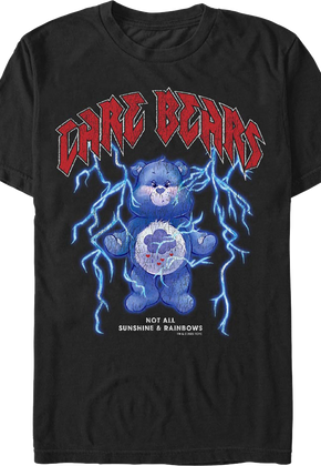 Black Not All Sunshine & Rainbows Care Bears T-Shirt
