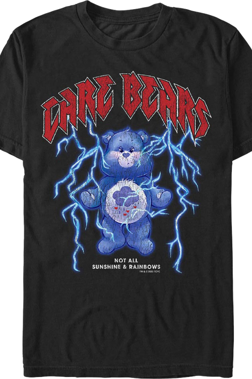 Black Not All Sunshine & Rainbows Care Bears T-Shirtmain product image