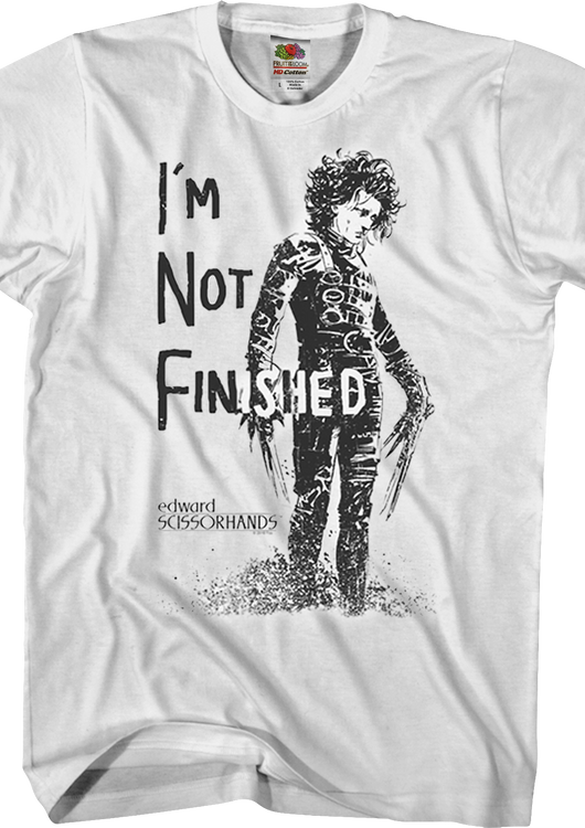 Not Finished Edward Scissorhands T-Shirt - main product image
