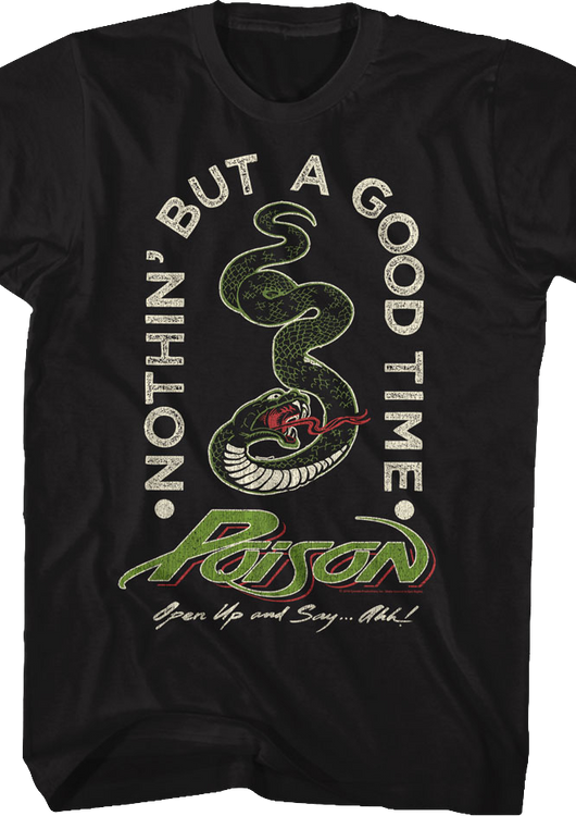 Poison Nothin' But A Good Time T-Shirt - main product image