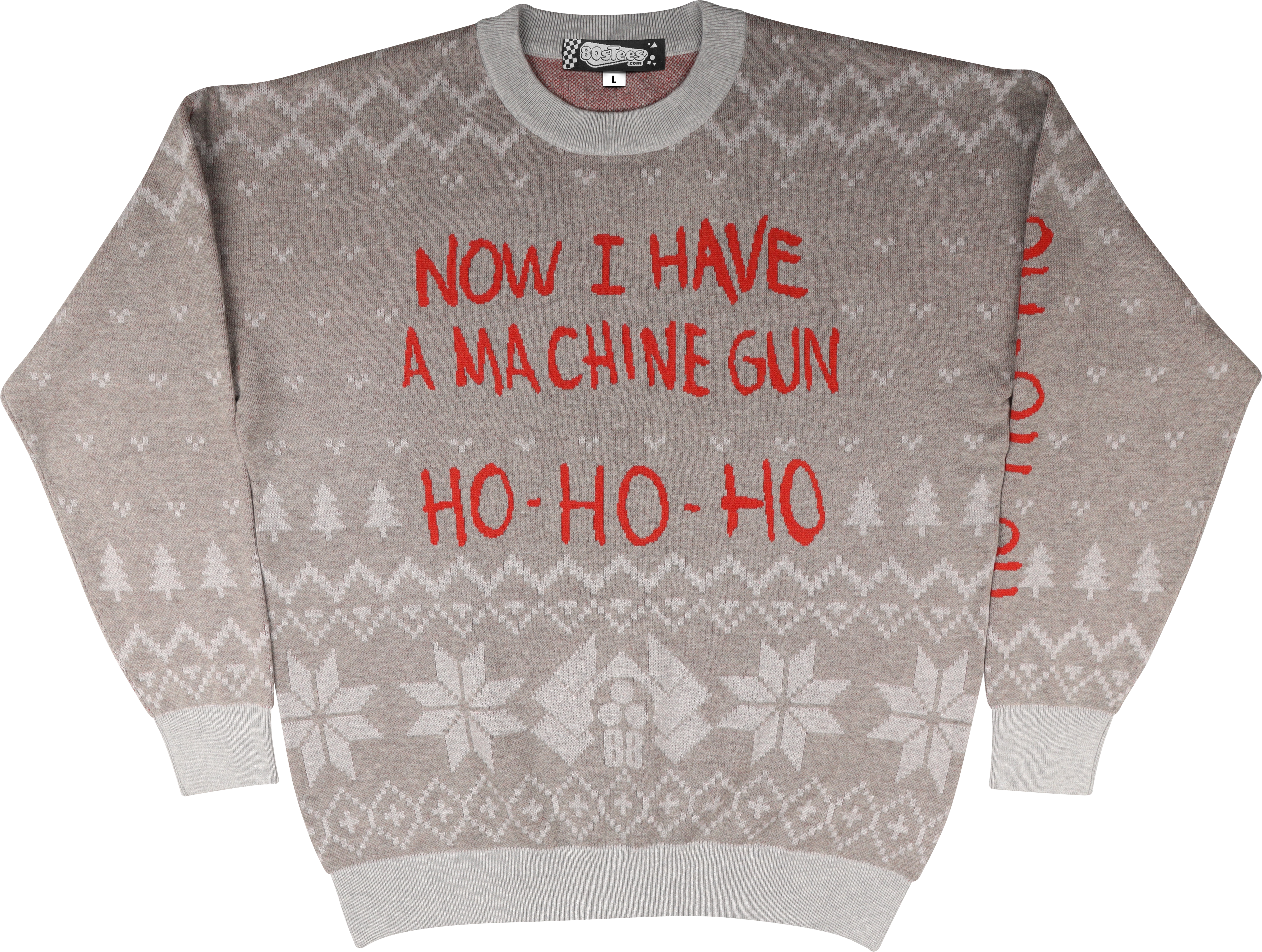 Now I Have A Machine Gun Ho Ho Ho Die Hard Knitted Christmas Sweater