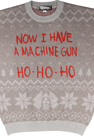 Now I Have A Machine Gun Ho Ho Ho Die Hard Knitted Christmas Sweater