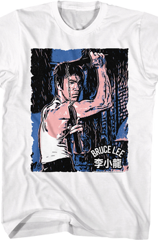 Nunchucks Artwork Bruce Lee T-Shirt