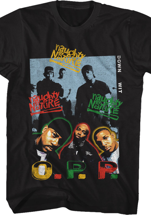 O.P.P. Collage Naughty By Nature T-Shirt - main product image