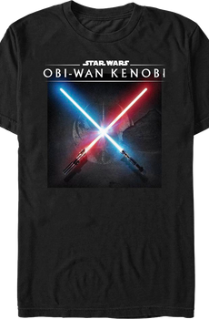 Obi-Wan Kenobi Darth Vader Crossed Lightsabers Star Wars T-Shirt