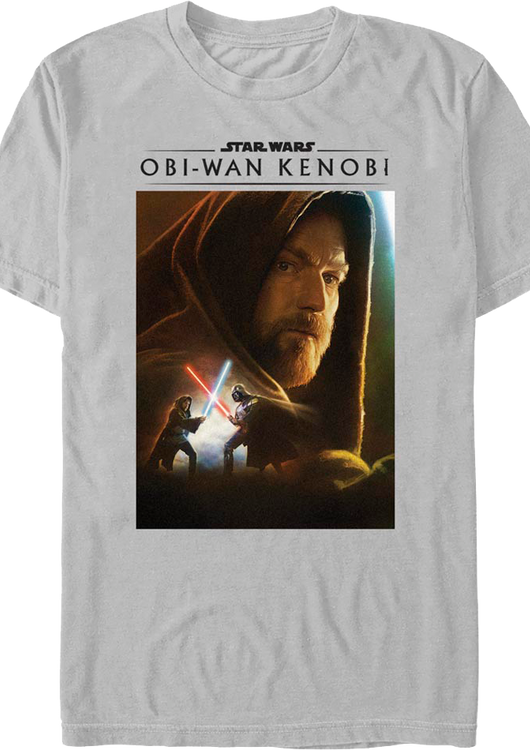 Obi-Wan Kenobi Darth Vader Duel Poster Star Wars T-Shirt - main product image
