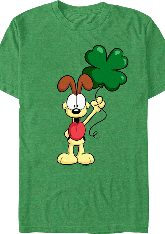 Odie's Shamrock Balloon Garfield T-Shirt - main product image