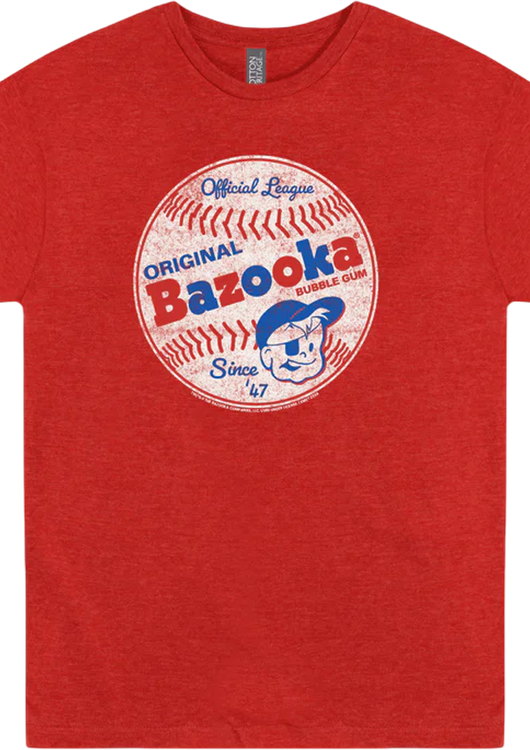 Official League Baseball Bazooka Bubble Gum T-Shirt - main product image