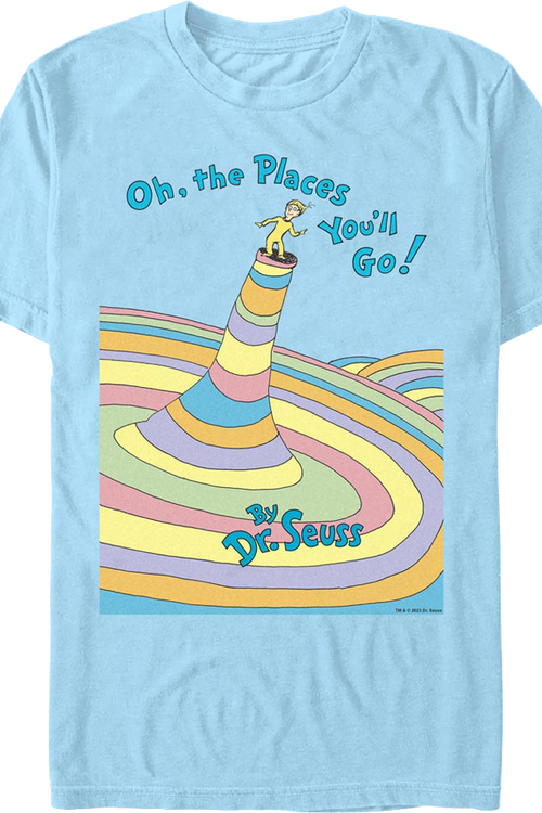 Oh, The Places You'll Go Cover Dr. Seuss T-Shirt - main product image