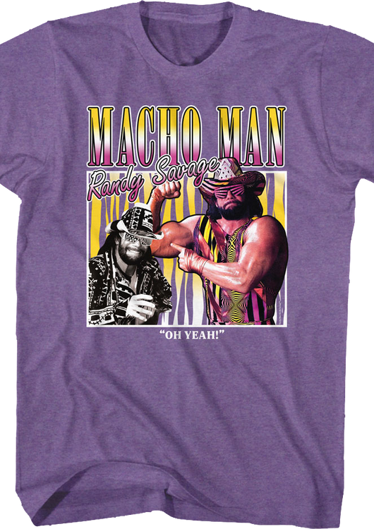 Oh Yeah Collage Macho Man Randy Savage T-Shirt - main product image