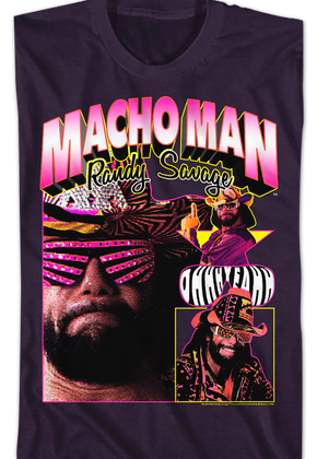 Blackberry Ohhh Yeahh Collage Macho Man Randy Savage T-Shirt