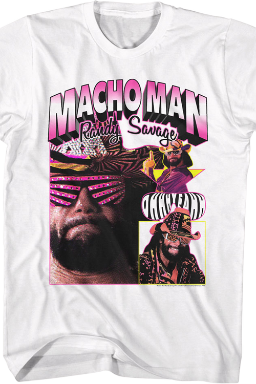 Ohhh Yeahh Collage Macho Man Randy Savage T-Shirtmain product image