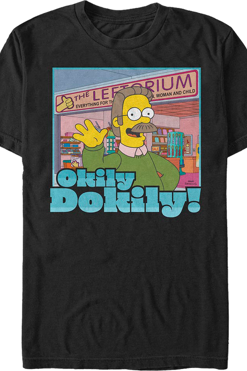 Okily Dokily Leftorium Simpsons T-Shirtmain product image