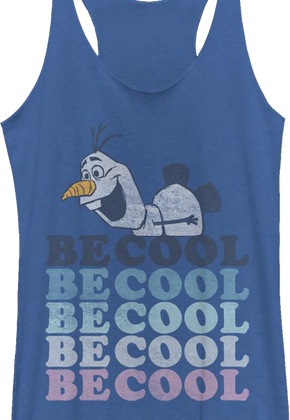Ladies Olaf Be Cool Frozen Racerback Tank Top