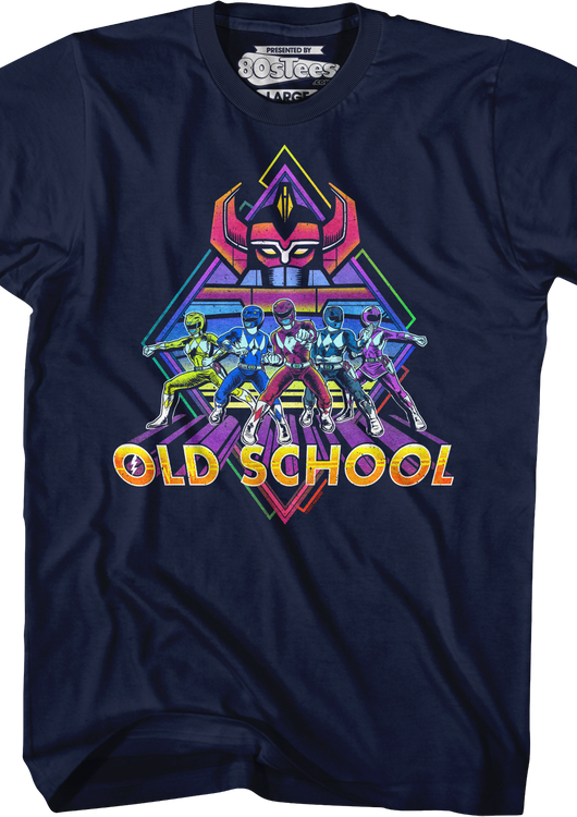 Old School Mighty Morphin Power Rangers T-Shirt - main product image