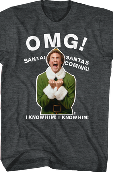 OMG Santa's Coming Elf T-Shirt
