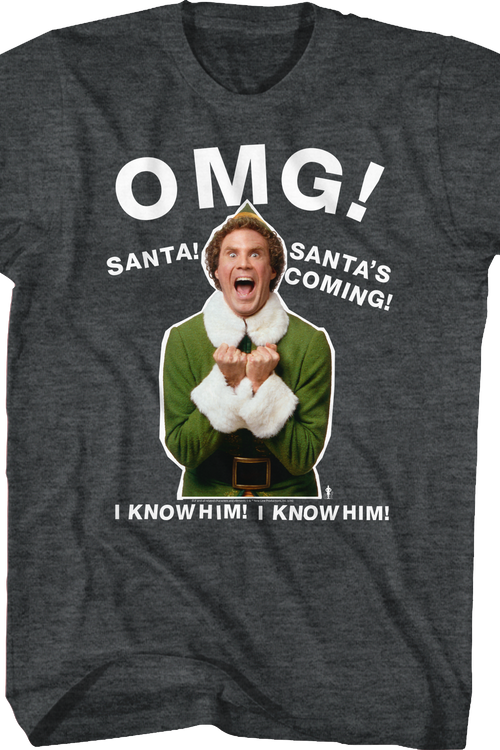 OMG Santa's Coming Elf T-Shirt - main product image