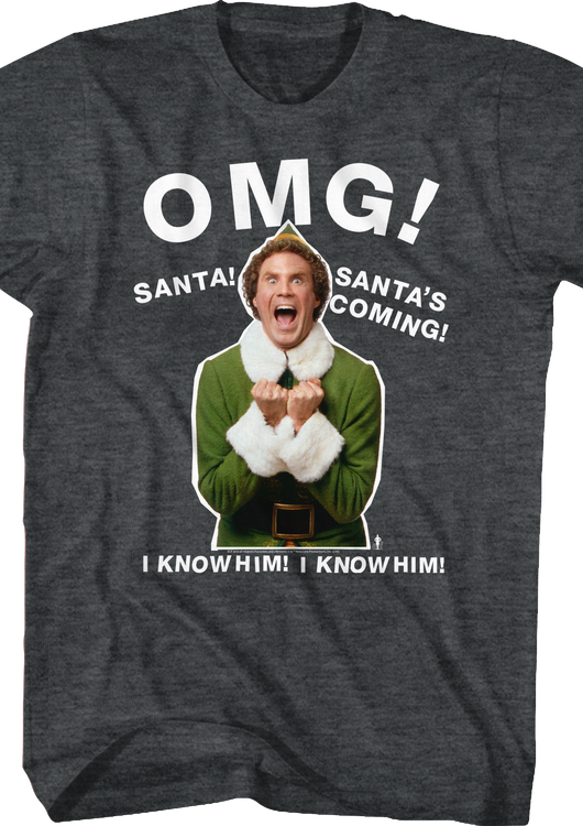 OMG Santa's Coming Elf T-Shirt - main product image