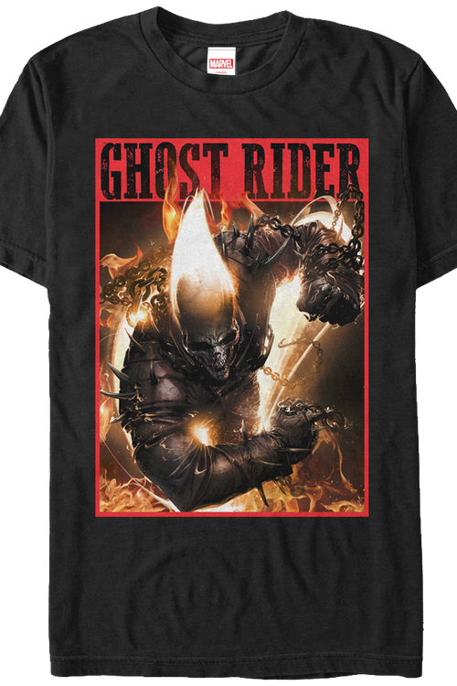 On Fire Ghost Rider T-Shirtmain product image