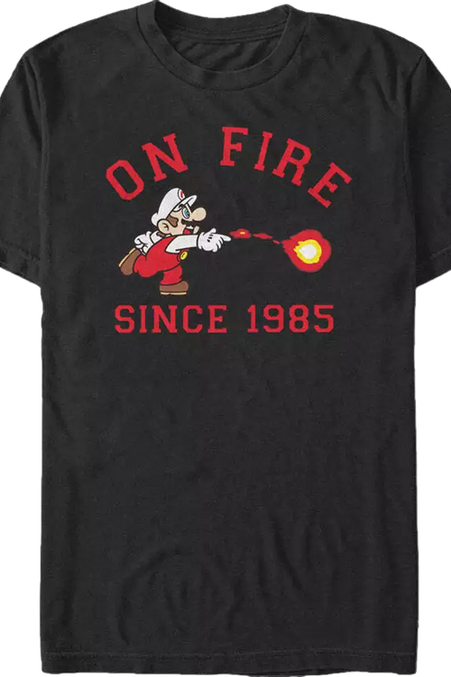 On Fire Since 1985 Super Mario Bros. T-Shirtmain product image