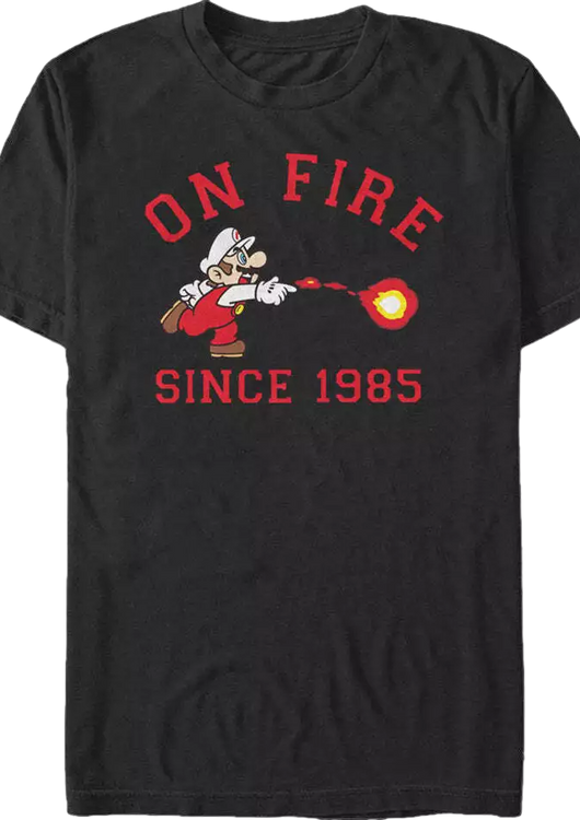 On Fire Since 1985 Super Mario Bros. T-Shirt - main product image