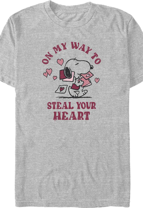 On My Way To Steal Your Heart Peanuts T-Shirt