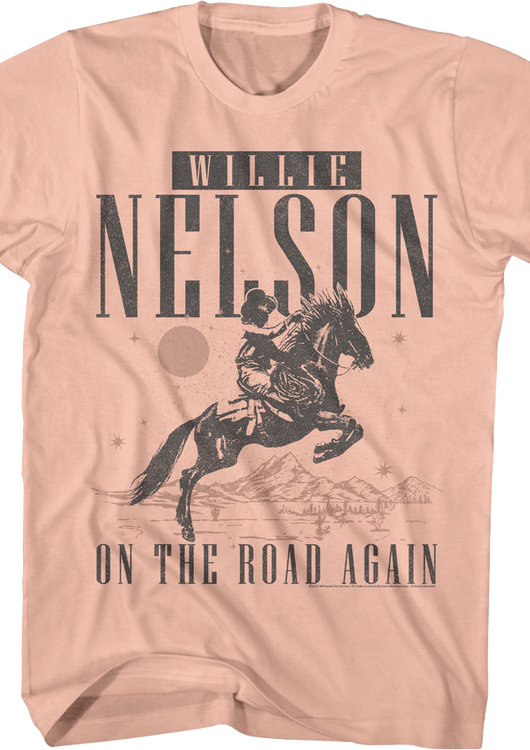 On The Road Again Willie Nelson T-Shirt - main product image