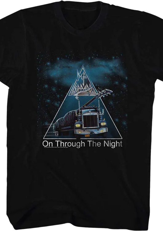 On Through The Night Triangle Def Leppard T-Shirt - main product image