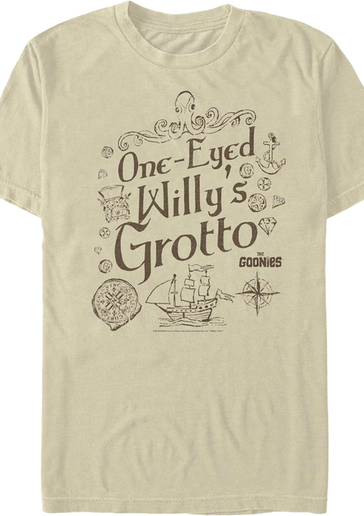 One-Eyed Willy's Grotto Goonies T-Shirt - main product image