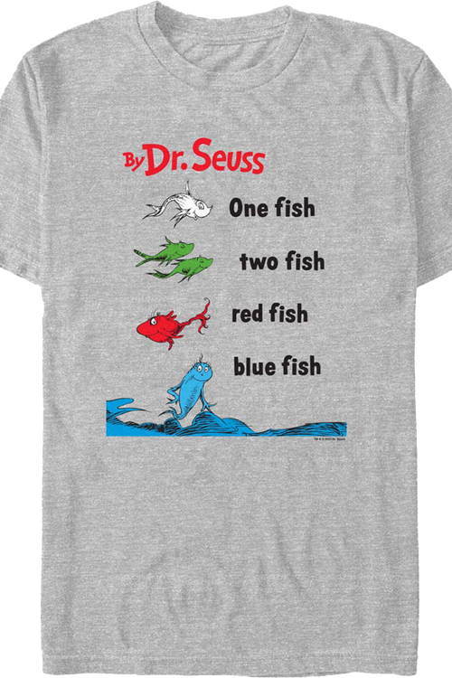 One Fish, Two Fish, Red Fish, Blue Fish Dr. Seuss T-Shirtmain product image