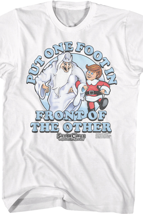 One Foot In Front Of The Other Santa Claus Is Comin' To Town T-Shirtmain product image