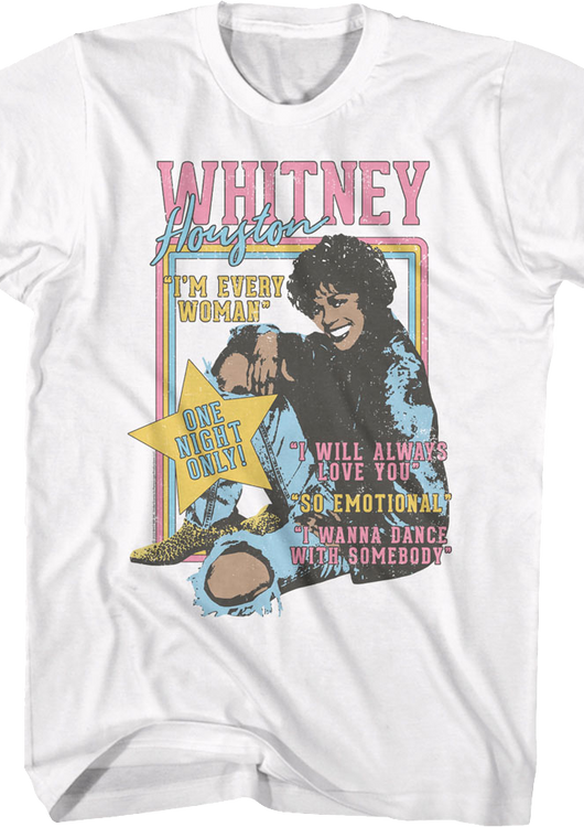 One Night Only Whitney Houston T-Shirt - main product image