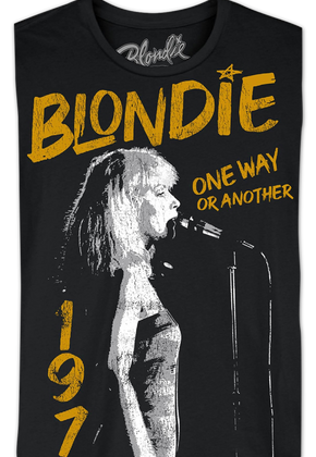Black One Way Or Another 1979 Blondie T-Shirt