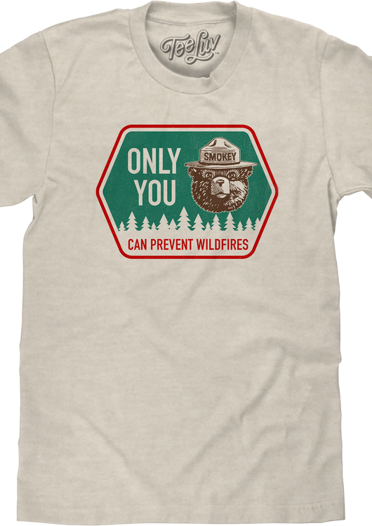 Only You Can Prevent Wildfires Smokey Bear T-Shirt - main product image