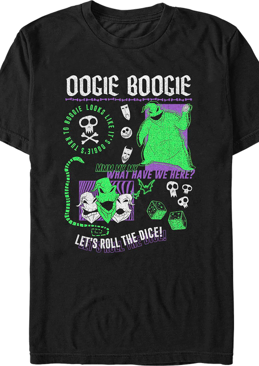 Oogie Boogie Roll The Dice Nightmare Before Christmas T-Shirt - main product image