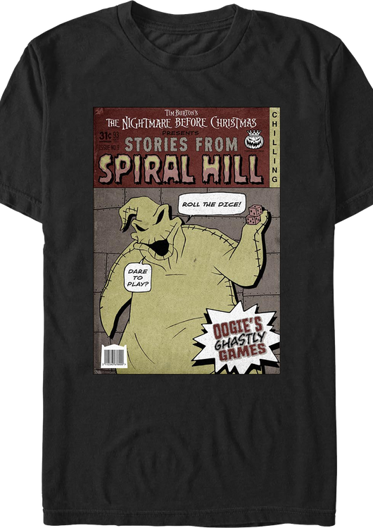Oogie Stories From Spiral Hill Nightmare Before Christmas T-Shirt - main product image