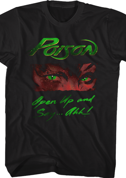 Open Up And Say Ahh Track List Poison T-Shirt - main product image