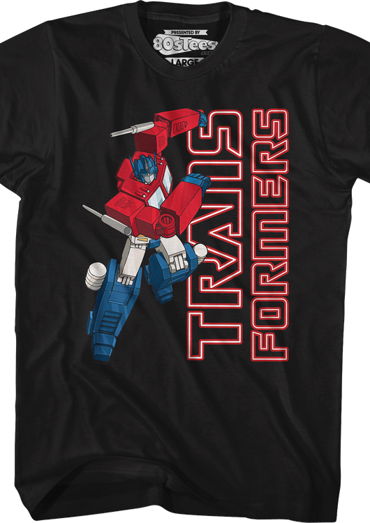 Optimus Prime Attack Pose Transformers T-Shirt - main product image