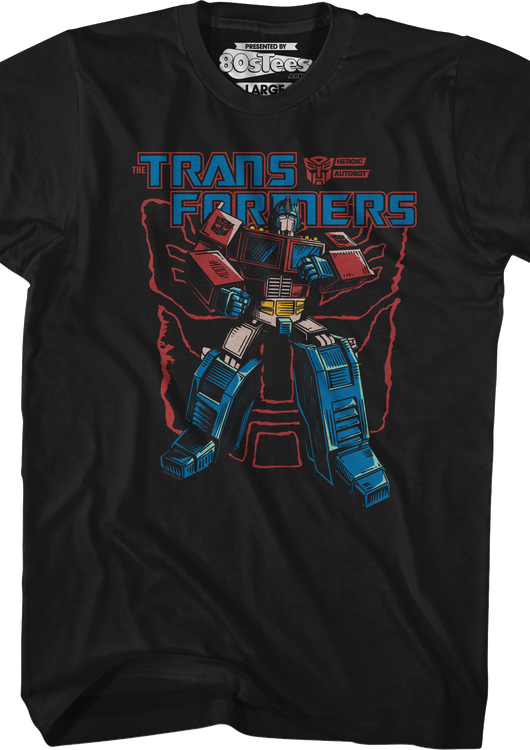 Optimus Prime Battle Pose Transformers T-Shirt - main product image