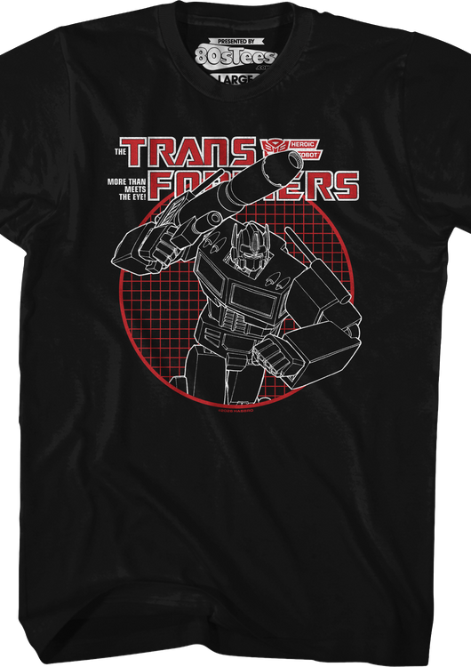 Optimus Prime Circle Grid Transformers T-Shirt - main product image