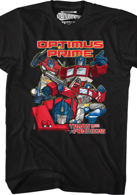 Optimus Prime Collage Transformers T-Shirt - main product image