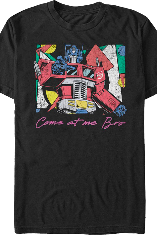 Optimus Prime Come At Me Bro Transformers T-Shirtmain product image