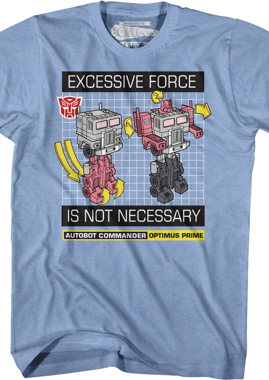 Optimus Prime Excessive Force Transformers T-Shirt - main product image