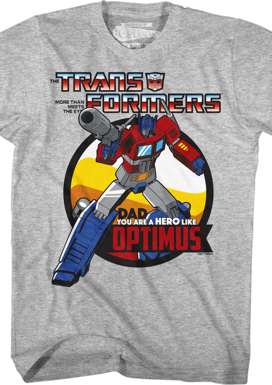 Optimus Prime Father's Day Transformers T-Shirt - main product image