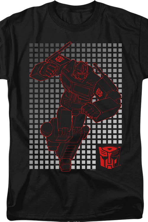 Optimus Prime Grid Transformers T-Shirtmain product image