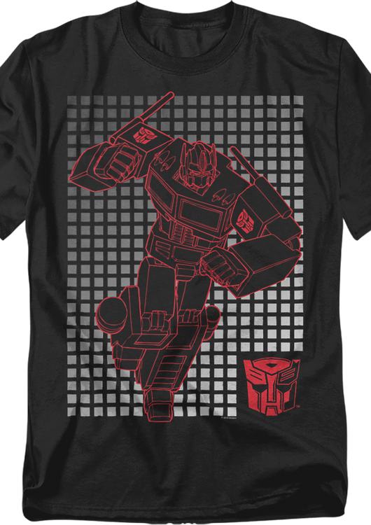 Optimus Prime Grid Transformers T-Shirt - main product image