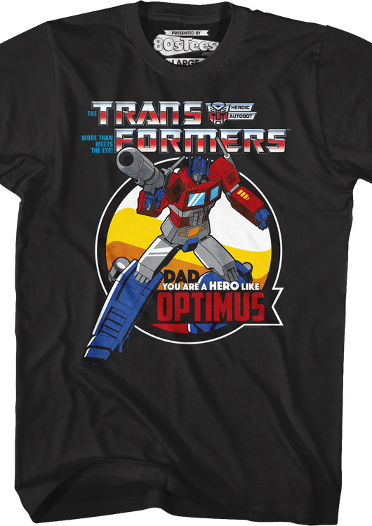 Optimus Prime Heroic Father's Day Transformers T-Shirt - main product image