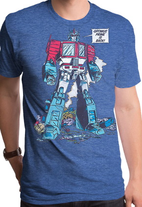 Optimus Prime Is Back Transformers T-Shirt