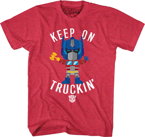 Optimus Prime Keep On Truckin' Transformers T-Shirt - main product image